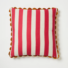 Load image into Gallery viewer, Bonnie & Neil - Bold Stripe Tan Pink 60cm Cushion