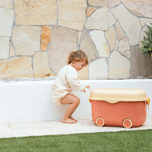 Load image into Gallery viewer, Cowrie and Conch - 'Ride a Long Storage' Red and Yellow Duck (Medium)