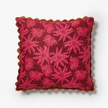 Load image into Gallery viewer, Bonnie & Neil - Flannel Flower Cerise Cushion