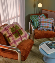 Load image into Gallery viewer, Mosey Mae - Plaid Shag Cushion
