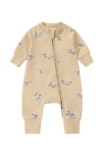 Load image into Gallery viewer, Susukoshi - Terry Zip Suit - School Of Fish