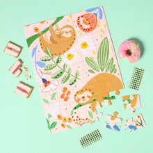 Load image into Gallery viewer, Journey of Something - 45 Piece Kids Puzzle with Gems - Sloth