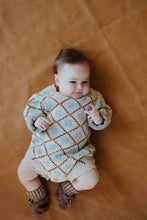 Load image into Gallery viewer, Freckles the Label - Cotton Knit Romper | Bluebell