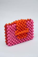 Load image into Gallery viewer, BEADED CARD PURSE - MULTI PINK