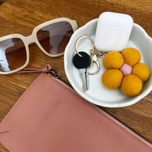 Load image into Gallery viewer, Felt Flower Keychain Charm