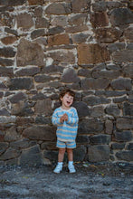 Load image into Gallery viewer, Freckles the Label - Cotton Knit Shorts | Sky Stripe: