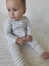 Load image into Gallery viewer, Rai & Co Striped Jumpsuit: Blue