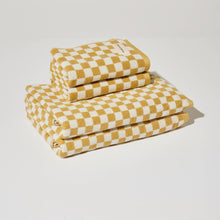 Load image into Gallery viewer, Hand Towel in Yellow Check