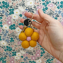 Load image into Gallery viewer, Felt Flower Keychain Charm