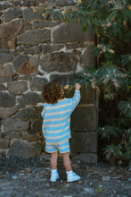 Load image into Gallery viewer, Freckles the Label - Cotton Knit Shorts | Sky Stripe: