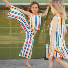 Load image into Gallery viewer, Golden Child - The Kaleidoscope Wide Leg Kids's Pants - Rainbow