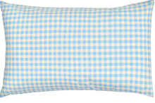 Load image into Gallery viewer, Castle - Baby Blue Gingham Pillowcase
