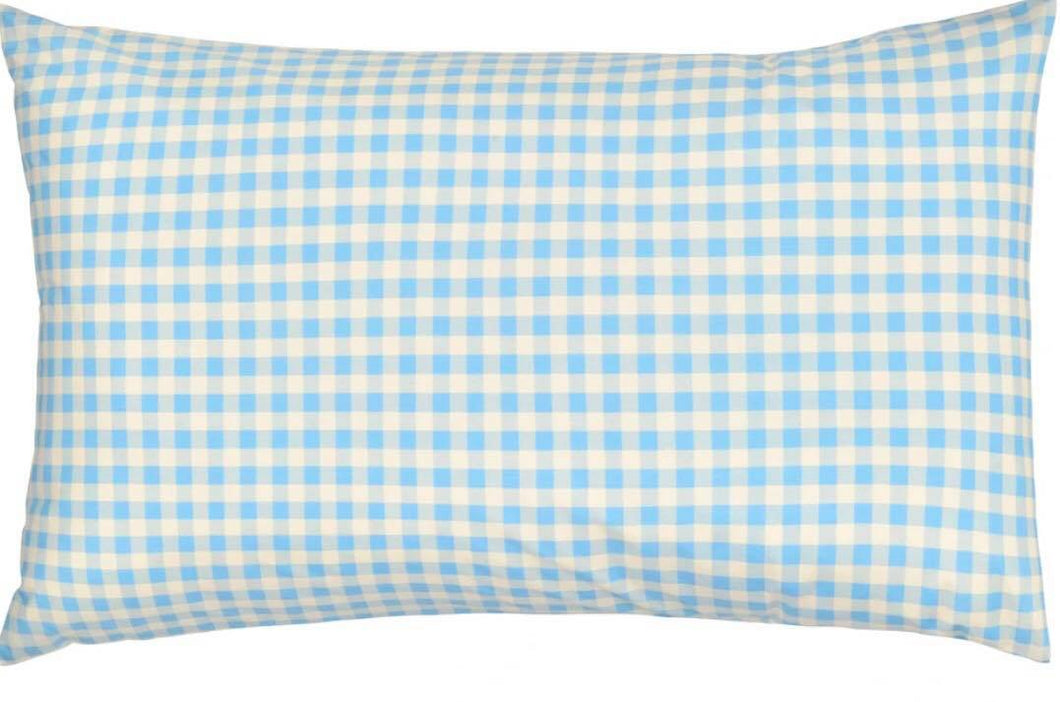 Castle - Baby Blue Gingham Pillowcase