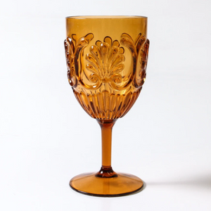 Indigo Love Flemington Acrylic Wine Glass - Amber