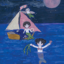 Load image into Gallery viewer, Pink Moon Dreaming - The Owl Outside My Door by Vicki Wood