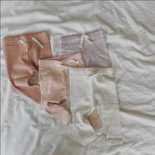 Load image into Gallery viewer, Susukoshi - Organic Drawstring Leggings Pale Lilac (pointelle)