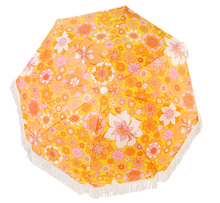 Load image into Gallery viewer, Kollab - Umbrella Large Retro Floral Mustard