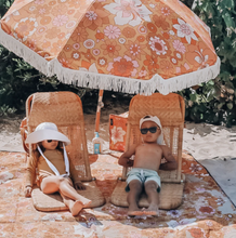 Load image into Gallery viewer, Kollab - Umbrella Large Retro Floral Mustard