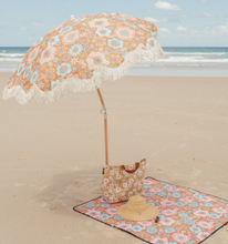 Load image into Gallery viewer, Kollab - Umbrella Small Retro Aqual Floral