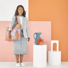 Load image into Gallery viewer, Kollab - Beach Bag Blue Palm