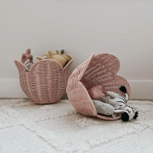 Load image into Gallery viewer, Olli Ella - Rattan Lily Basket Set Blush