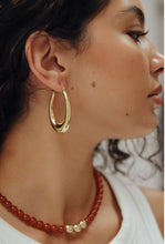 Load image into Gallery viewer, Dune Hoop Earrings - Gold Plated
