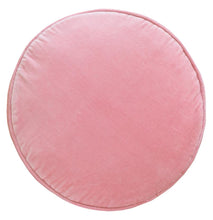 Load image into Gallery viewer, Castle - Baby Pink Velvet Penny Round Cushion

