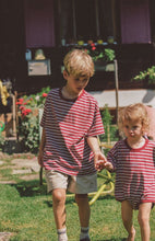 Load image into Gallery viewer, Juni - Zion Tee Cherry Stripe
