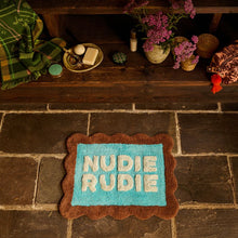Load image into Gallery viewer, Sage X Clare - Rome Nudie Bath Mat Turquoise
