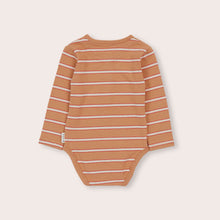 Load image into Gallery viewer, Olive &amp; The Captain - Clay Stripe Knit LS Bodysuit
