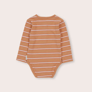 Olive & The Captain - Clay Stripe Knit LS Bodysuit