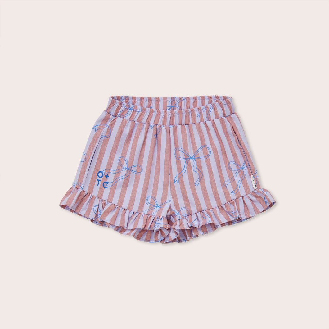 Olive & the Captain - Blue Bows Carla Frill Shorts