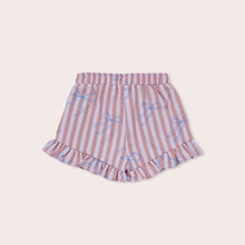 Load image into Gallery viewer, Olive &amp; the Captain - Blue Bows Carla Frill Shorts
