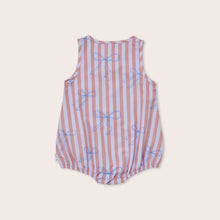Load image into Gallery viewer, Olive &amp; the Captain - Blue Bows Bubble Romper
