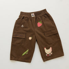 Load image into Gallery viewer, BY GEE - Cropped Wide Leg Cargo Pant -  Chocolate
