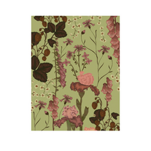 Load image into Gallery viewer, Wandering Folk - Flourish Tea Towel - Matcha
