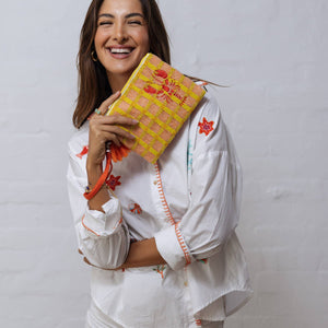 Zoda - Lobster Beaded Clutch