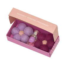 Load image into Gallery viewer, Felt Flower Fresheners - Amber &amp; Lavender
