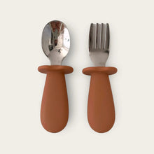 Load image into Gallery viewer, Rommer - Toddler Cutlery Set Cinnamon
