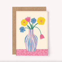 Load image into Gallery viewer, Flowers Pastel Vase Card - Floral Card | Everyday Greeting
