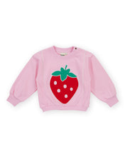 Load image into Gallery viewer, Goldie + Ace - Jumbo Strawberry Piped Sweater
