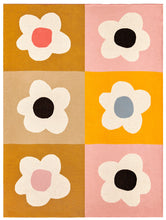 Load image into Gallery viewer, Castle - Floral Block Knit Throw
