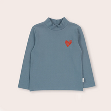 Load image into Gallery viewer, Olive &amp; The Captain - Belair Blue Mock Neck Skivvy
