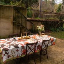 Load image into Gallery viewer, Wandering Folk - Flourish Tablecloth - Berry
