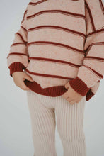 Load image into Gallery viewer, Freckles - Raised Cotton Knit Jumper | Sherbet Berry
