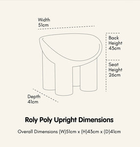 Cowrie & Cronch - Upright Replica Roly Chairs - Merry Berry