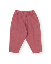 Load image into Gallery viewer, Goldie + Ace - Twist Stripe Kit Pocket Pant Red
