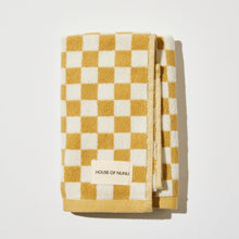 Load image into Gallery viewer, Hand Towel in Yellow Check
