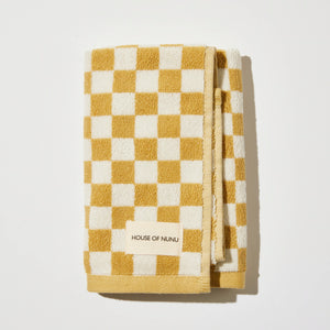 Hand Towel in Yellow Check