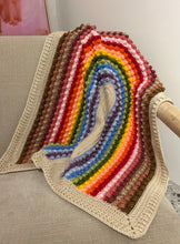 Load image into Gallery viewer, Nana Knit - Rainbow Bobble Knit Blanket
